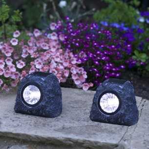 Segnasentiero a energia solare sassi