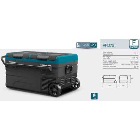 Frigorifero portatile 75L 12/24 - 220V VFD75