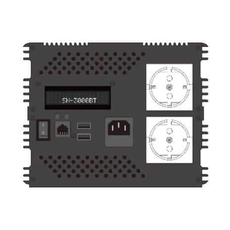 3000W/12V Inverter/Caricabatterie/Commutatore...