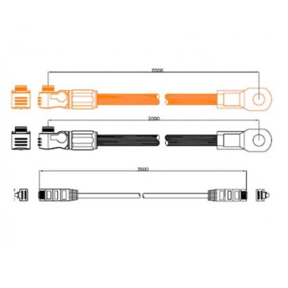 Kit cavi Pylontech: cavo potenza + cavo di comunicazione