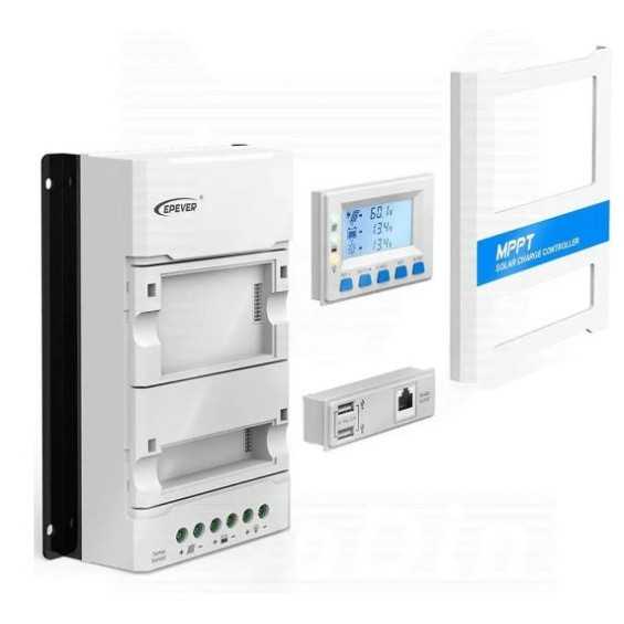 Kit solare a isola 800W, batterie AGM 400Ah, 6 luci