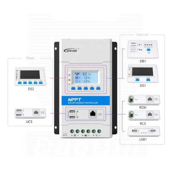 Kit solare a isola 800W, batterie AGM 400Ah, 6 luci