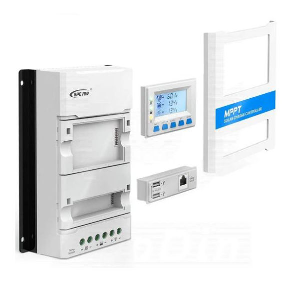 Regolatore di carica 20A MPPT componibile 12/24V con display