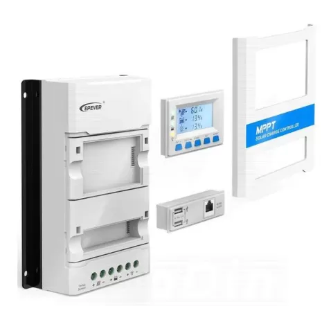 Regolatore di carica 40A MPPT componibile 12/24V con display