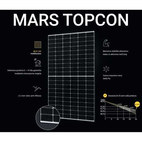 480W Pannello Fotovoltaico Monocristallino Mars...