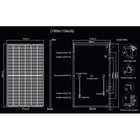 480W Pannello Fotovoltaico Monocristallino Mars...