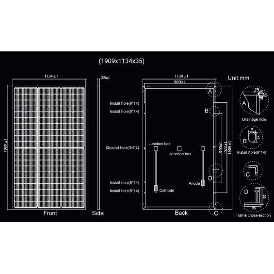 480W Pannello Fotovoltaico Monocristallino Mars TOPCON 24V Exe Solar