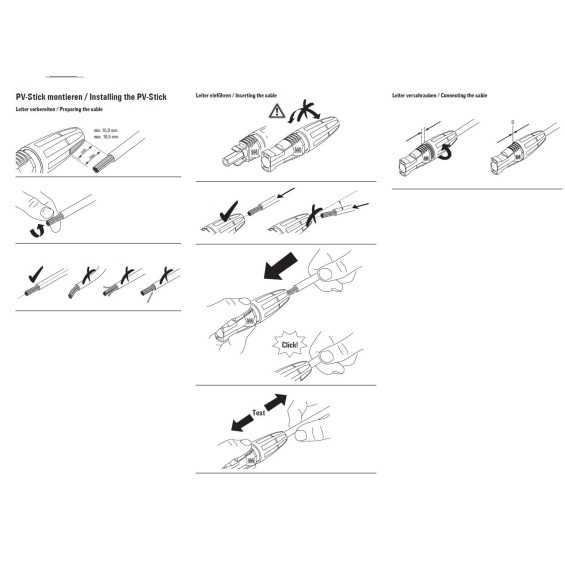 Coppia connettori MC4 rapidi, installazione senza utensili