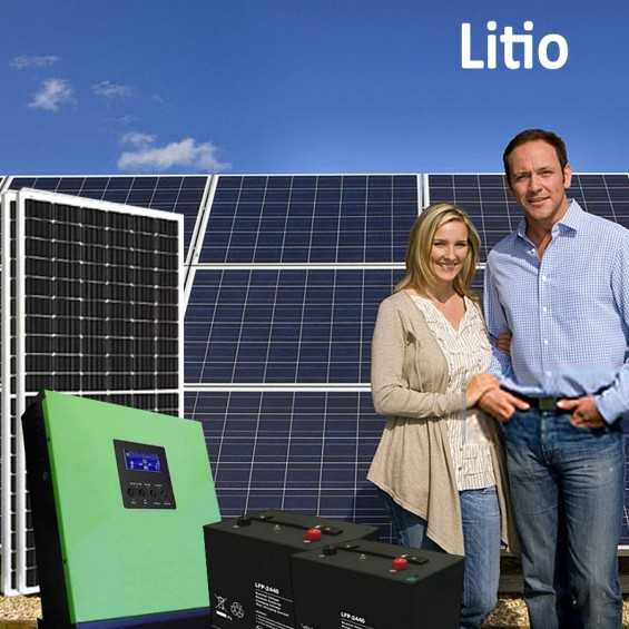 Kit a isola 1,0kW con accumulo al litio