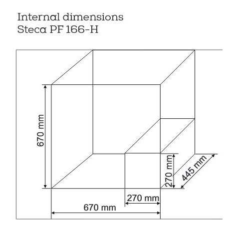 Freezer/frigorifero 166 L 12/24V STECA