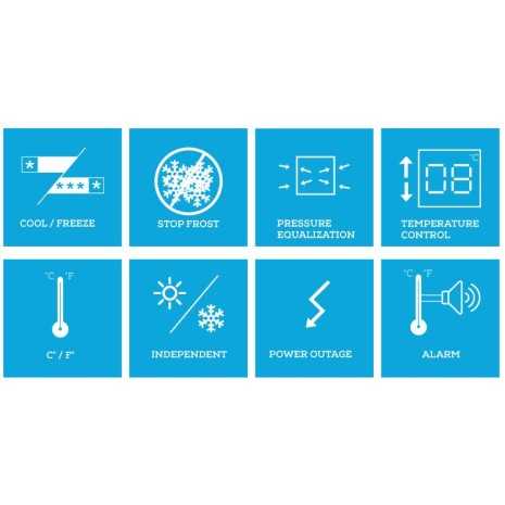 Freezer/frigorifero 166 L 12/24V STECA