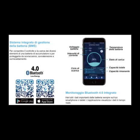 Batteria LiFePO4 100Ah 12V PRO - 1,2kWh - LN3