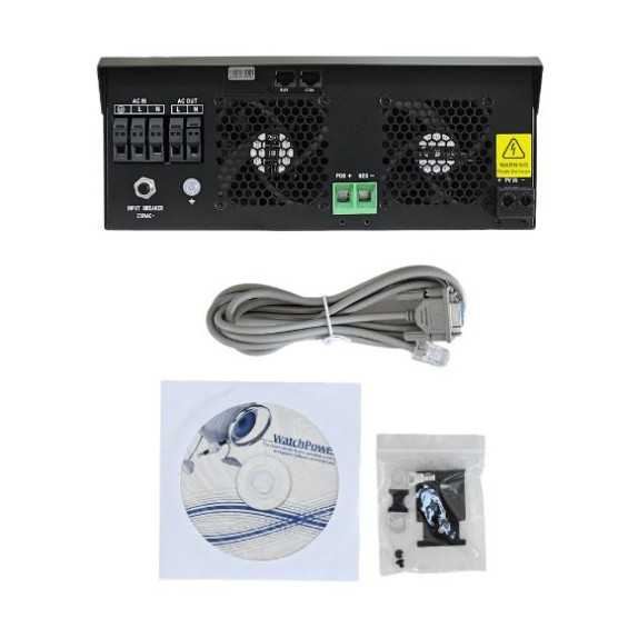 5000W/48V + reg. MPPT 100A/5000W 500 Voc Edison Inverter Ibrido Solare Fotovoltaico onda pura- con Wi-fi integrato