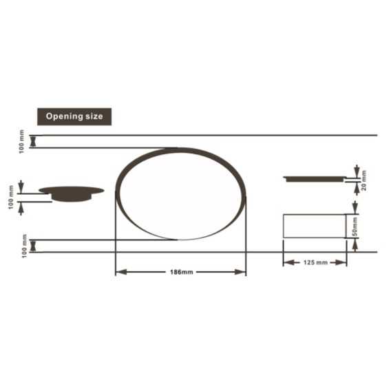 Piano cottura a induzione da incasso Sterling 1000W Ø 195 mm