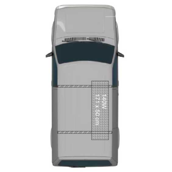 Kit camperizzazione Sport | Pannello fotovoltaico 140W | Batteria Litio LiFePo4 100Ah