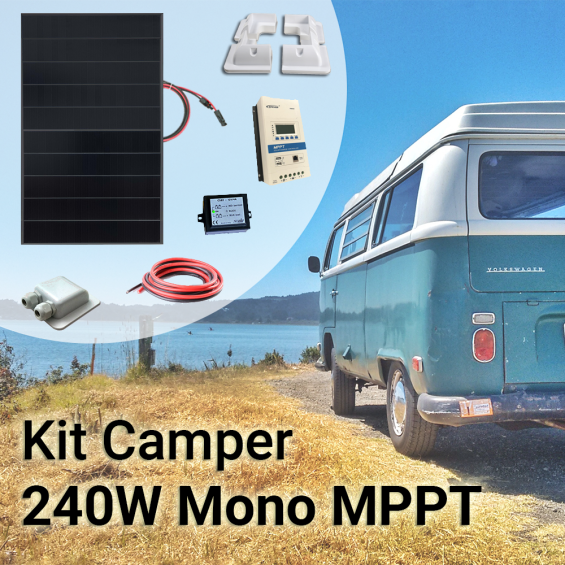 Kit Solare Camper 240W con MPPT