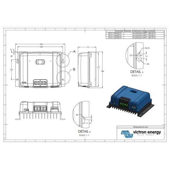 Regolatore di carica 60A 12/24/36/48V MPPT VICTRON SmartSolar con Bluetooth