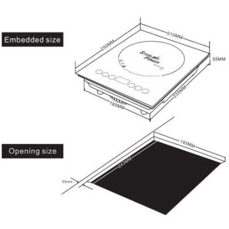 Piano cottura a induzione da incasso Sterling...