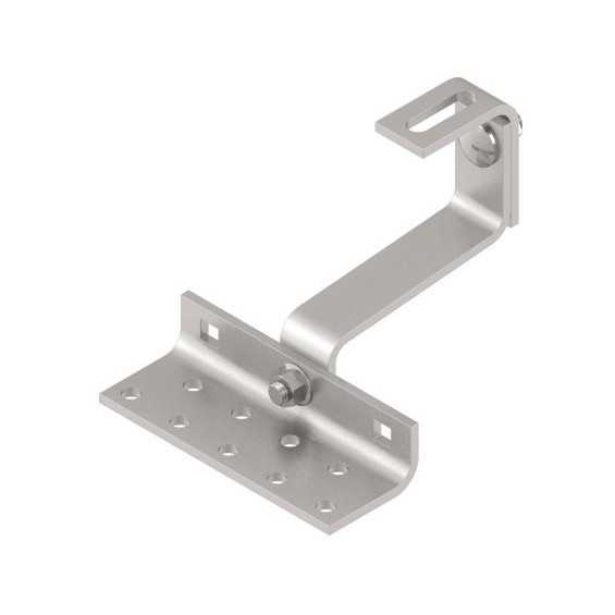 Staffa inox regolabile per supporto tegola