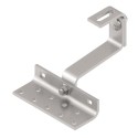 Staffa inox regolabile per supporto tegola