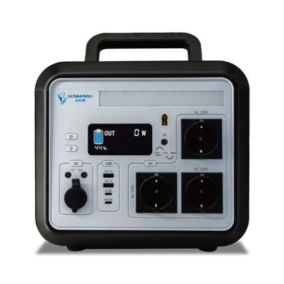 PowerCube Power Station 1.000Wh Litio + Inverter 1.500W + aliment. 5V/12V Ultimatron