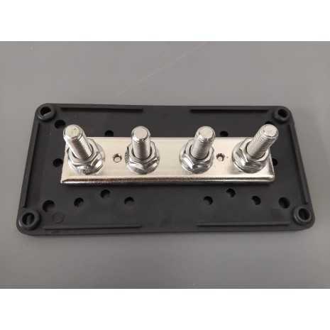 Bus-bar di distribuzione 300A 4xM8 colore nero