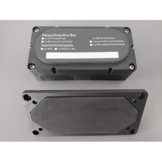 Bus-bar di distribuzione 300A 4xM8 colore nero