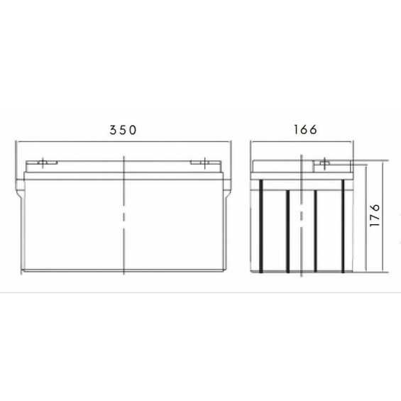 Batteria 100Ah 12V da Sotto Sedile AGM Revolead