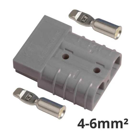 Connettore di potenza tipo Anderson 30A grigio