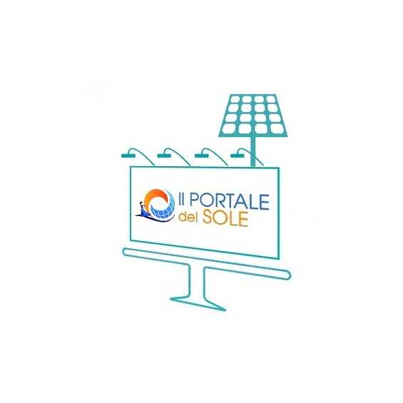 Kit illuminazione insegna a energia solare