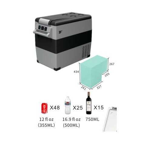 Frigo-freezer portatile 55L 12/24Vdc - 230Vac...