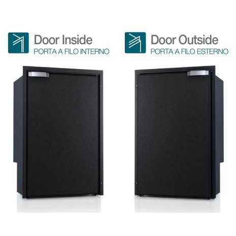 Frigorifero 12/24V Vitrifrigo con sistema Chromelock dorr inside door outside