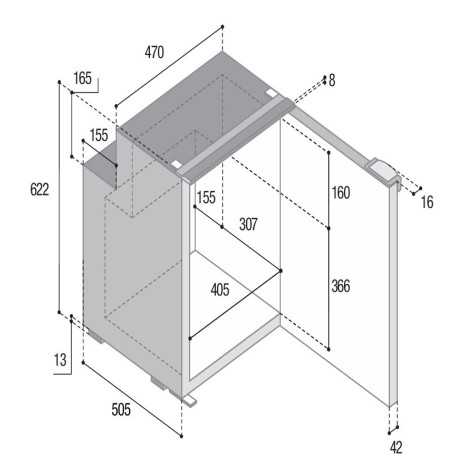 Frigorifero 90L 12/24V Vitrifrigo con sistema Chromelock