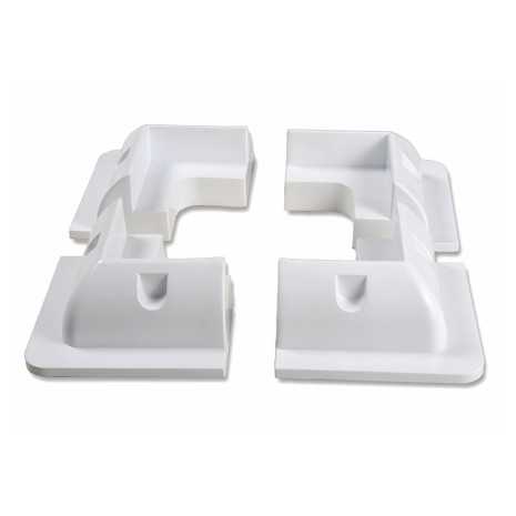 4 Supporti angolari per montaggio pannelli su camper