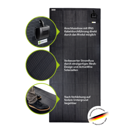 100W pannello flessibile versione marina Wattstunde