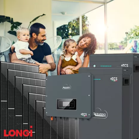 Impianto fotovoltaico 5kW con accumulo 10kWh ZCS e Longi