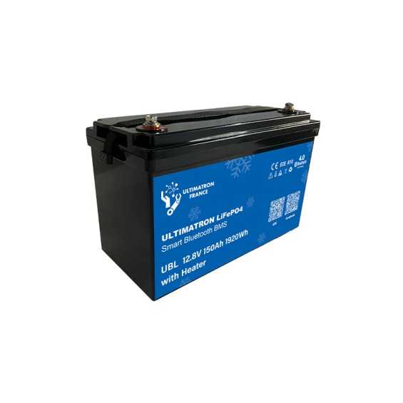 Batteria LiFePO4 150Ah 12V PRO | 1,8kWh Ultimatron | Con Riscaldatore