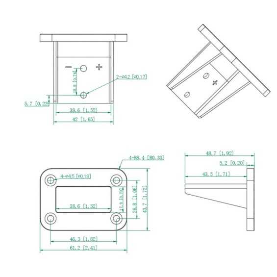 Telaio di montaggio connettori tipo Anderson
