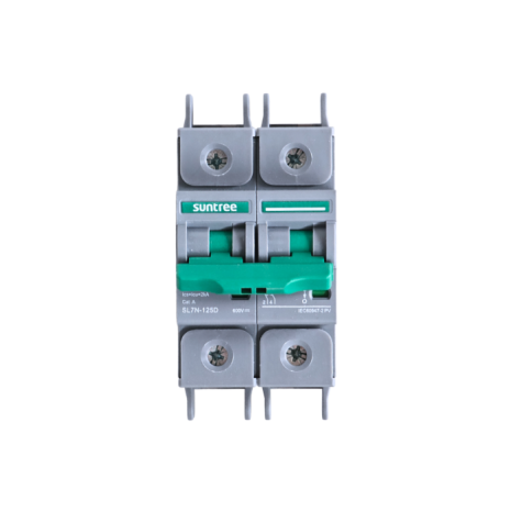 Interruttore bipolare automatico magnetotermico C125A per DC