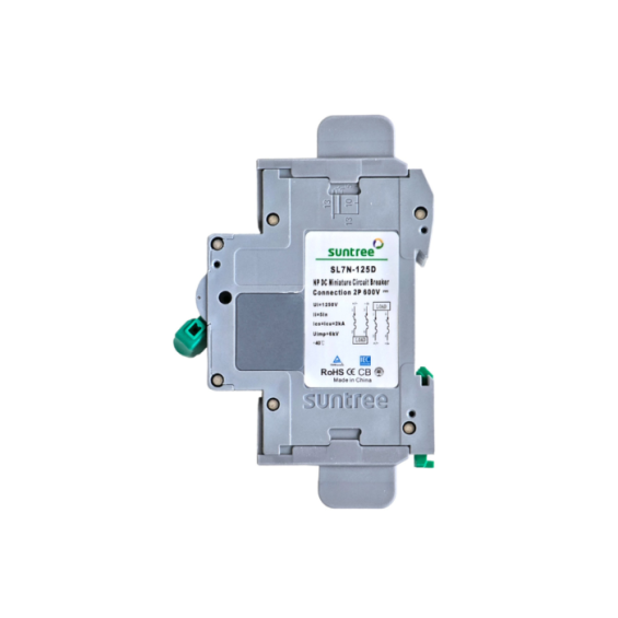 Interruttore bipolare automatico magnetotermico C125A per DC