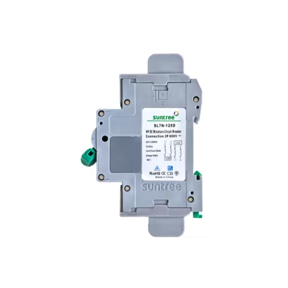 Interruttore bipolare automatico magnetotermico 125A per DC 600Vcc