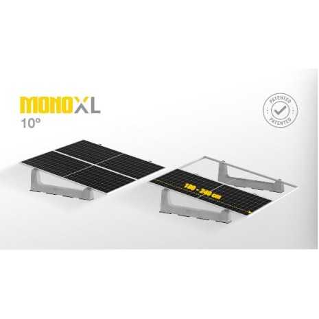 Supporto zavorra Mono-XL 1 pannello su tetto piano