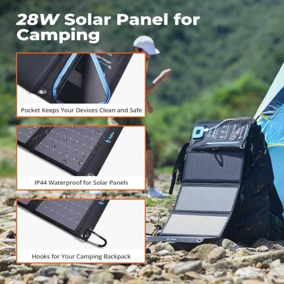 28W Pannello solare pieghevole | Solar charger portatile