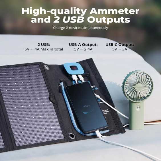 28W Pannello solare pieghevole | Solar charger portatile