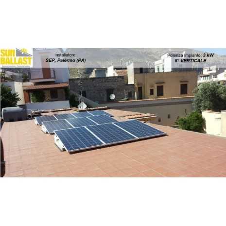 Supporto zavorra per pannelli fotovoltaici