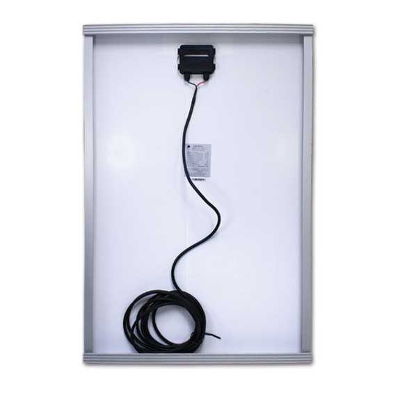 300W Pannello Fotovoltaico Monocristallino 24V ExtraSun con supporto integrato e 5m di cavo bipolare guainato