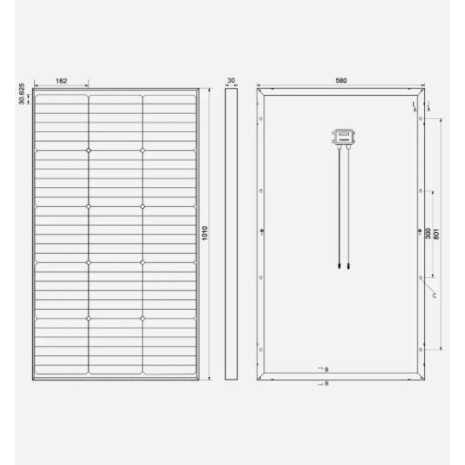 100W Pannello Fotovoltaico Monocristallino 12V HPCB All-Black Enjoy Solar®