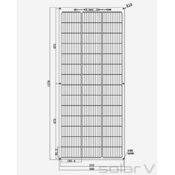 150W pannello ETFE semiflessibile EnjoySolar® 10 Busbar celle PERC