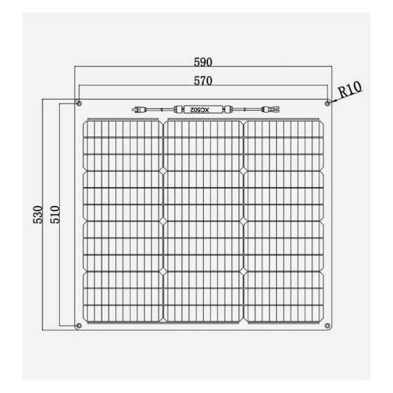50W pannello ETFE semiflessibile EnjoySolar® celle PERC 50W pannello ETFE semiflessibile EnjoySolar® celle PERC