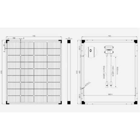 100W Pannello Fotovoltaico Monocristallino 12V 9 Busbar Enjoysolar®